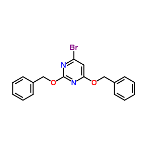 4-Bromo-2,6-bis(phenylmethoxy)pyrimidine Structure,70523-27-2Structure