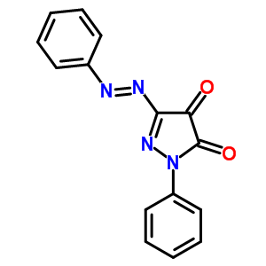 2-苯基-5-苯基二氮杂烯-吡唑-3,4-二酮结构式_70606-27-8结构式