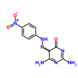 2,6-Diamino-5-[(4-nitrophenyl)hydrazinylidene]pyrimidin-4-one Structure,7084-55-1Structure