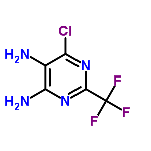 6-Chloro-2-(trifluoromethyl)pyrimidine-4,5-diamine Structure,709-57-9Structure