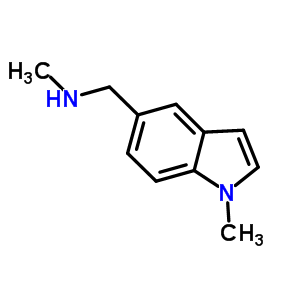 N-methyl-n-[(1-methyl-1h-indol-5-yl)methyl]amine Structure,709649-73-0Structure