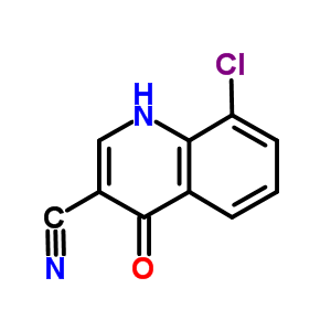 8-Chloro-4-oxo-1,4-dihydroquinoline-3-carbonitrile Structure,71083-66-4Structure