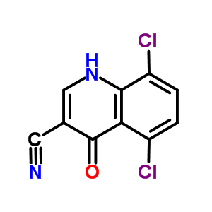 5,8-Dichloro-1,4-dihydro-4-oxo-3-quinolinecarbonitrile Structure,71083-75-5Structure