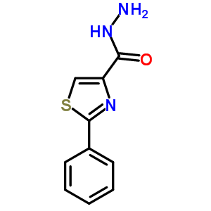 2-苯基-1,3-噻唑-4-碳酰肼结构式_7113-12-4结构式