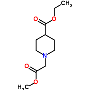 Ethyl 1-(methoxycarbonylmethyl)piperidine-4-carboxylate Structure,71172-59-3Structure