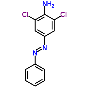 Benzenamine,2,6-dichloro-4-(2-phenyldiazenyl)- Structure,7145-65-5Structure