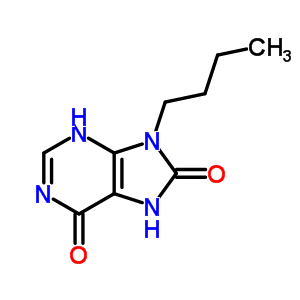 9-Butyl-3,7-dihydropurine-6,8-dione Structure,7145-86-0Structure