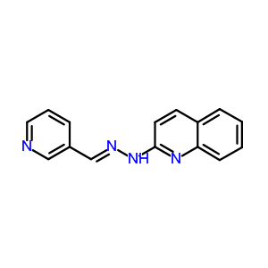 N-(pyridin-3-ylmethylideneamino)quinolin-2-amine Structure,71508-69-5Structure