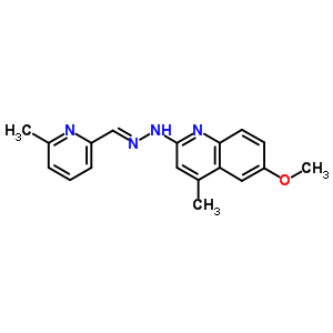 6-Methoxy-4-methyl-n-[(6-methylpyridin-2-yl)methylideneamino]quinolin-2-amine Structure,71508-86-6Structure