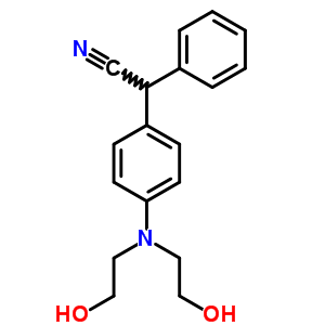 2-[4-(Bis(2-hydroxyethyl)amino)phenyl]-2-phenyl-acetonitrile Structure,7152-20-7Structure