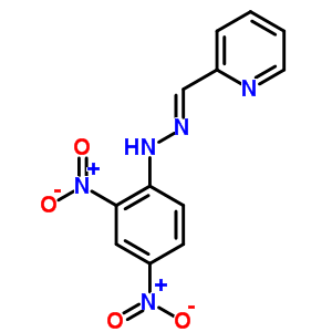 2,4-Dinitro-n-(pyridin-2-ylmethylideneamino)aniline Structure,71606-79-6Structure