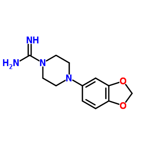 4-(Benzo[d][1,3]dioxol-5-yl)piperazine-1-carboximidamide Structure,717904-53-5Structure