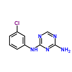 N2-(3-chlorophenyl)-1,3,5-triazine-2,4-diamine Structure,718-43-4Structure