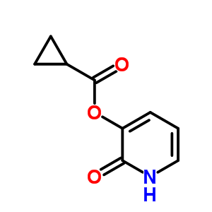 Cyclopropanecarboxylic acid, 1,2-dihydro-2-oxo-3-pyridinyl ester Structure,71847-92-2Structure