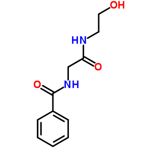 N-(2-[(2-hydroxyethyl)amino]-2-oxoethyl)benzenecarboxamide Structure,72085-01-9Structure