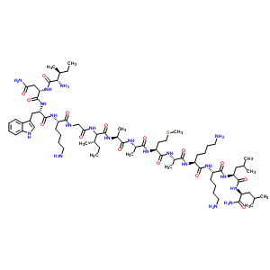 Mast cell degranulatingpeptide (vespa xanthoptera) Structure,72093-22-2Structure