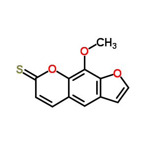 7H-furo[3,2-g][1]benzopyran-7-thione,9-methoxy- Structure,72142-97-3Structure