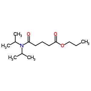 Pentanoic acid,5-[bis(1-methylethyl)amino]-5-oxo-, propyl ester Structure,7249-58-3Structure