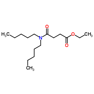 Ethyl 3-(dipentylcarbamoyl)propanoate Structure,7249-60-7Structure