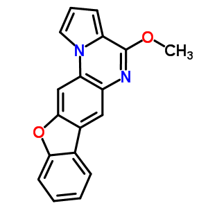 4-甲氧基(1)苯并呋喃并(3,2-g)吡咯并(1,2-a)喹噁啉结构式_72499-66-2结构式