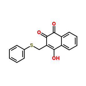 4-Hydroxy-3-(phenylsulfanylmethyl)naphthalene-1,2-dione Structure,72520-63-9Structure