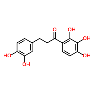 3-(3,4-二羟基苯基)-1-(2,3,4-三羟基苯基)-1-丙酮结构式_72666-14-9结构式