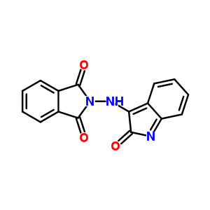 2-[(2-Oxoindol-3-yl)amino]isoindole-1,3-dione Structure,72677-30-6Structure