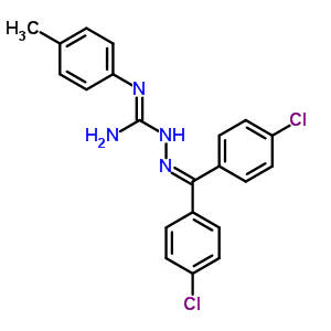 1-[Bis(4-chlorophenyl)methylideneamino]-2-(4-methylphenyl)guanidine Structure,72685-63-3Structure