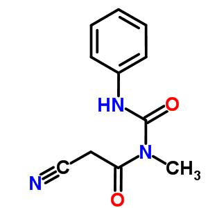 1-(2-Cyano-acetyl)-1-methyl-3-phenyl-urea Structure,72702-74-0Structure