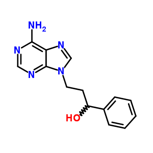 3-(6-氨基嘌呤-9-基)-1-苯基-丙烷-1-醇结构式_7278-48-0结构式