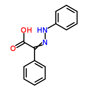 Benzeneacetic acid, a-(2-phenylhydrazinylidene)- Structure,728-95-0Structure