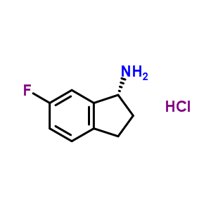 (R)-6-氟-2,3-二氢-1H-茚-1-胺盐酸盐结构式_731859-02-2结构式