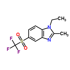 1-Ethyl-2-methyl-5-[(trifluoromethyl)sulfonyl]-1h-benzimidazole Structure,732-20-7Structure