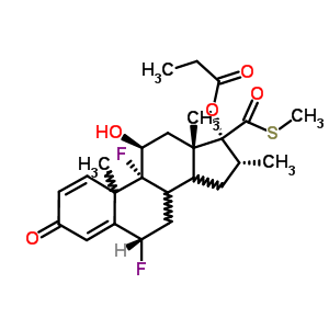 氟替卡松丙酸酯USP杂质D结构式_73205-13-7结构式