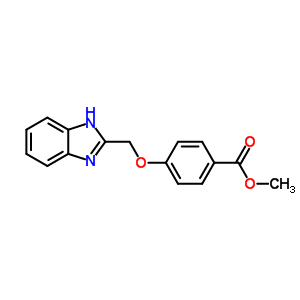 Methyl 4-(1h-benzimidazol-2-ylmethoxy)benzoate Structure,73418-50-5Structure