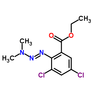 Ethyl 3,5-dichloro-2-dimethylaminodiazenyl-benzoate Structure,73513-73-2Structure