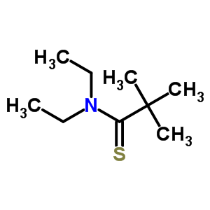 N,N-二乙基-2,2-二甲基-丙烷硫代酰胺结构式_73551-20-9结构式