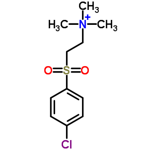 2-(P-氯苯基磺酰基)乙基三甲基溴化铵结构式_73664-00-3结构式