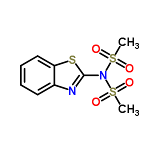 Benzothiazole, 2-[bis(methylsulfonyl)amino]- Structure,73713-84-5Structure