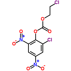 2-Chloro-4,6-dinitrophenyl-2-chloroethyl carbonate Structure,73758-37-9Structure