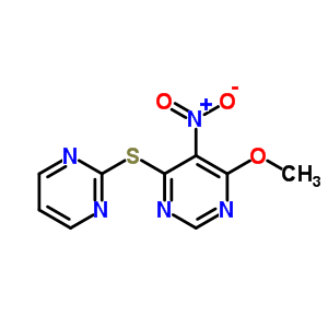 4-Methoxy-5-nitro-6-pyrimidin-2-ylsulfanyl-pyrimidine Structure,73768-63-5Structure