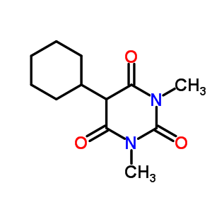 Barbituric acid, 5-cyclohexyl-1,3-dimethyl- Structure,7391-65-3Structure