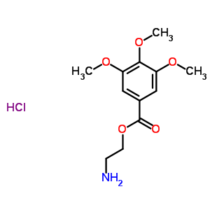 2-氨基乙基-3,4,5-三甲氧基苯甲酸盐酸盐结构式_73927-22-7结构式