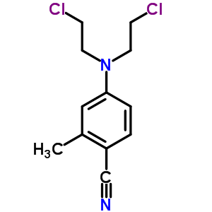 Benzonitrile, 4-(bis(2-chloromethyl)amino)-2-methyl- Structure,73940-94-0Structure