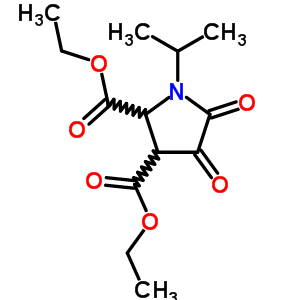 Diethyl 4,5-dioxo-1-propan-2-yl-pyrrolidine-2,3-dicarboxylate Structure,7399-13-5Structure