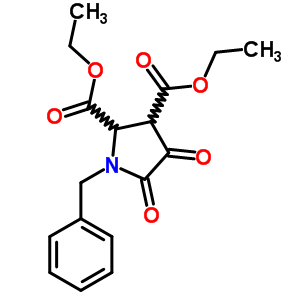 1-苄基-4,5-二氧代-吡咯烷-2,3-二羧酸二乙酯结构式_7399-18-0结构式