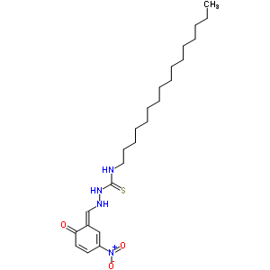 Hydrazinecarbothioamide,n-hexadecyl-2-[(2-hydroxy-5-nitrophenyl)methylene]- Structure,7399-42-0Structure