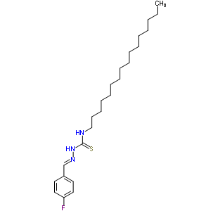 Hydrazinecarbothioamide,2-[(4-fluorophenyl)methylene]-n-hexadecyl- Structure,7400-40-0Structure