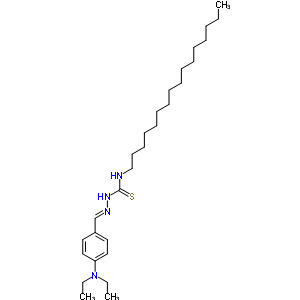 1-[(4-Diethylaminophenyl)methylideneamino]-3-hexadecyl-thiourea Structure,7400-90-0Structure