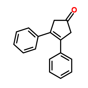 3,4-Diphenylcyclopent-3-en-1-one Structure,7402-06-4Structure